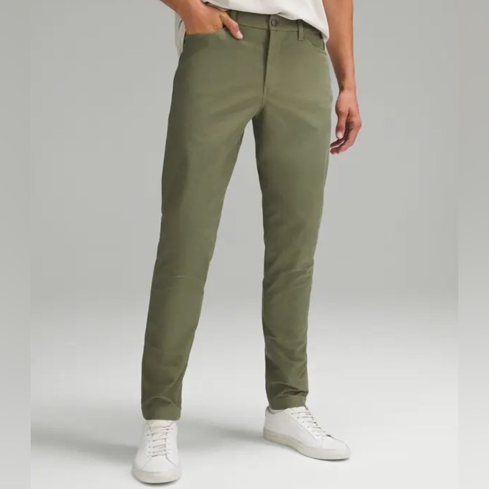 Lululemon ABC Men’s Slim Fit 5 Pocket Pant Utilitech 30x32 Bay Leaf Green